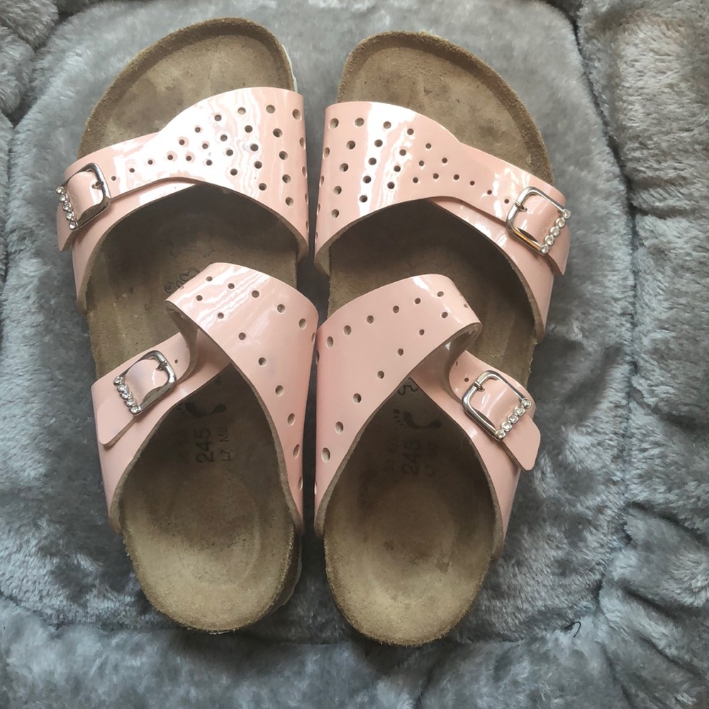 Birki’s by Birkenstock, peach color, size 38